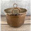 Image 2 : Antique Hand Hammered Copper Cauldron