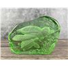 Image 1 : Signed Green Glass Turtle Paperweight