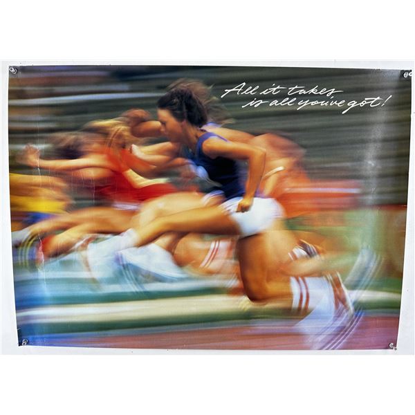 1980s Motivational Sports Poster