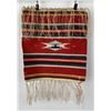 Image 1 : Mexican Wool Serape Saltillo Blanket Throw