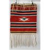 Image 2 : Mexican Wool Serape Saltillo Blanket Throw