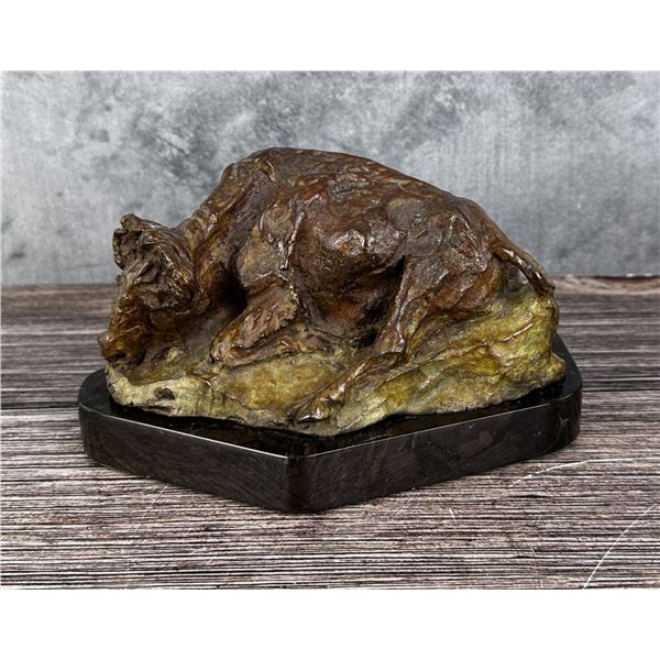 Noah Beery Jr Buffalo Bronze