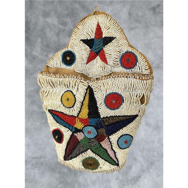 Crow Native American Indian Beaded Wall Pocket