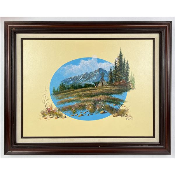 JD Mackin Montana Glacier Park Oil Painting