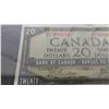 Image 3 : 1954 Canada Devil's Face $20 Bill - Very Nice S/N 7406680