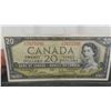 Image 2 : 1954 Canada ' Modified' $20 Bill S/N 7675586 - Nice