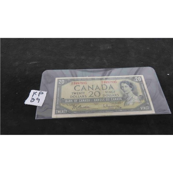 1954 Canada $20 Bill - Nice