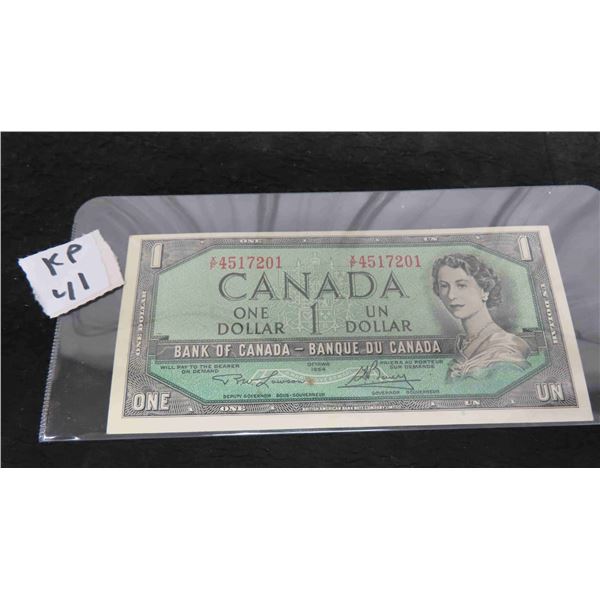 1954 $1 Bill Au S/N 4517201