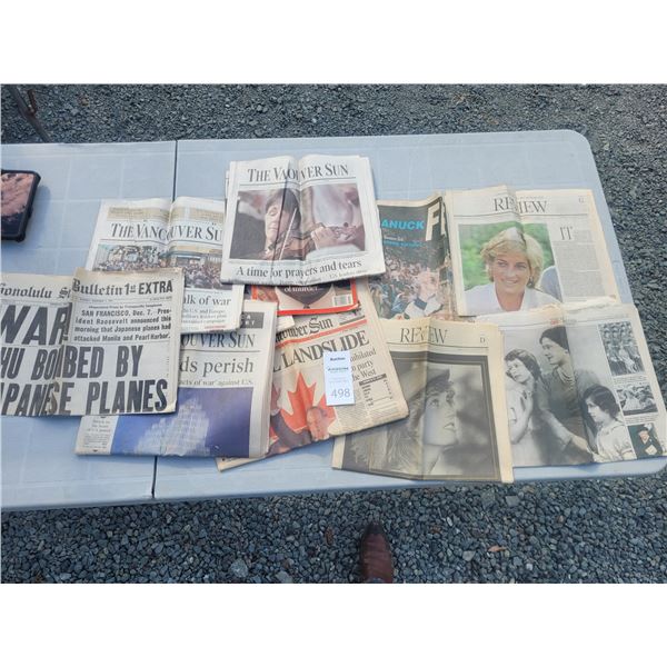 Vintage Newspapers A
