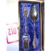 Image 5 : Antique Silver Plated Spoon & Fork & Seth Thomas Clock A