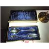 Image 7 : Antique Silver Plated Spoon & Fork & Seth Thomas Clock A