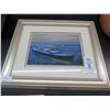 Image 1 : Framed Wall Art Kayak Near Skyway Bridge - Signed Mellenbruch - 12  X  16