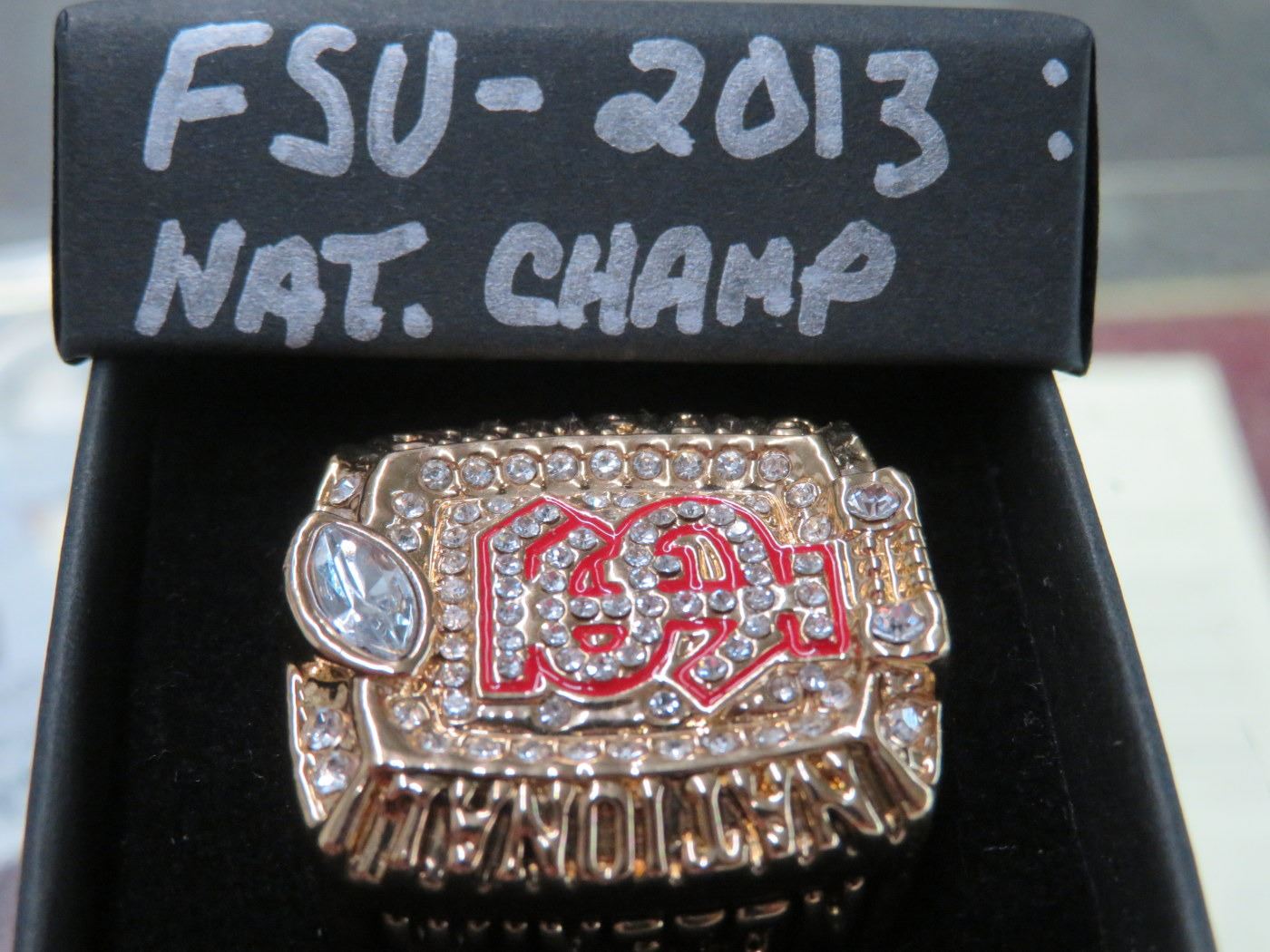 FSU 2013 National Champion Ornate Ring