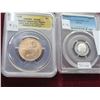 Image 1 : Graded 2005-S Proof Roosevelt Dime, Graded 2014-D Native American Dollar