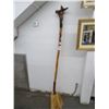 Image 1 : Ornately Carved Walking Stick w/Cypress Stump Base