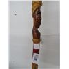 Image 2 : Ornately Carved Walking Stick w/Cypress Stump Base