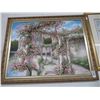 Image 1 : Oil On Canvas Floral Garden Scene - Signed Rugeia - 36 X 40