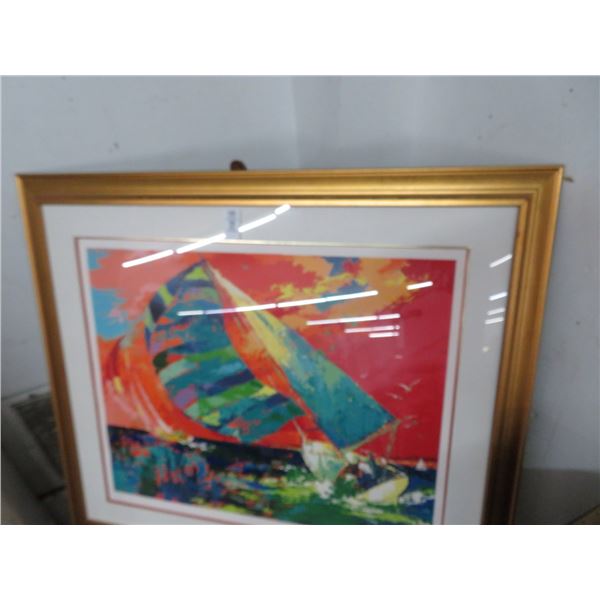 Framed Art Raggata - Signed Leroy Neimann - 42 X 48