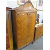 Image 1 : Antique Cedar Wardrobe, 3 Drawer Dresser w/Mirror Set
