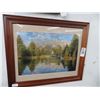 Image 1 : Mountain/Lake/Giraffe Wall Art - (Pane Cracked) - 2