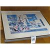 Image 1 : Framed Fountain Square Wall Art - (Damaged Pane)