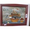 Image 1 : Framed Noah's Art Wall Art - Signed Schuller - 16 X 18