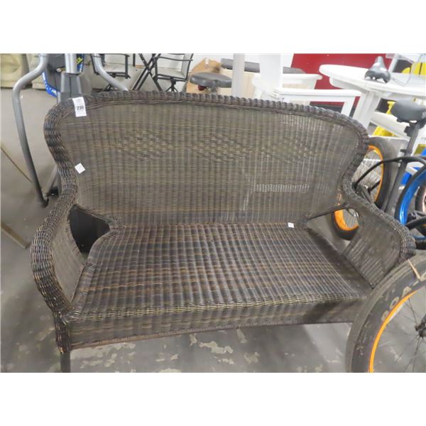 Wicker Patio Loveseat