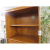 Image 2 : Oak Drop Front Bookcase Cabinet