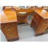 Image 2 : Antique Mahogany Vanity Desk w/Mirror