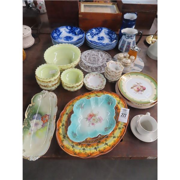 Asst. Ornate Dishes/Bowls/Pitchers, Table Items