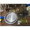 Image 1 : Cast Vanity Mirror, Brass Tray, Candles, Dishes