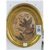 Image 1 : Guilded Oval Pheasant Wall Art