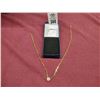 Image 2 : Golf Necklace w/Emerald and Diamond Chip Center