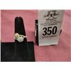 Image 1 : 14K Two Tone Flower Diamond -3.5g