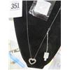 Image 1 : 14K WG Necklace w/Diamond Heart - Approx. Price $2200