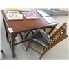 Image 1 : Small Mocha High Bar Table w/3 Stools