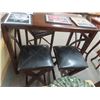 Image 2 : Small Mocha High Bar Table w/3 Stools