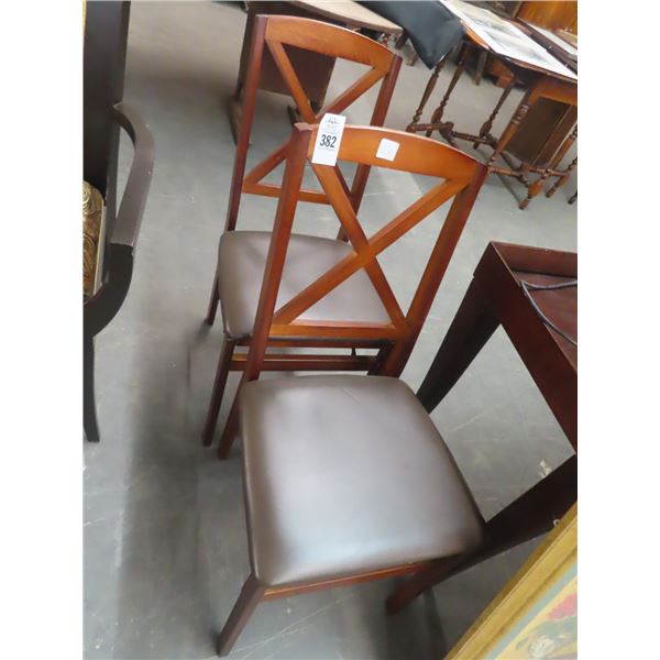 Padded Folding Chairs - Pair