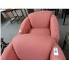 Image 2 : Mauve Cloth Swivel Easy Chairs  - Pair