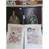 Image 1 : Oriental Wall Décor On Board, Unframed Art