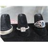 Image 2 : 6-Silver Rings - 6 X $