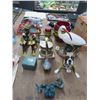 Image 1 : Stone Snake, Porcelain Egret, Bookends, Candlesticks, Art Glass Vase, Décor