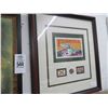 Image 2 : Vintage Framed Puerto Rico Map, Florida Memorial Stamps