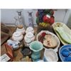 Image 3 : Fruit Centerpiece, Candlesticks, Collector Bottle, Shakers, Asst. Décor