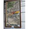 Image 1 : Framed Paris Street Scene Wall Art - 12 X 20