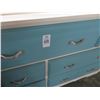 Image 2 : Blue/White Painted Dresser/Mirror/Nightstand Set