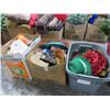 Image 1 : Holiday Décor, Home Goods - 3 Bins