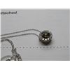 Image 2 : 14K YG Diamond Pendant w/One Round Brown Cut Diamond and 13 Round Cut