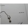 Image 1 : 14K WG Diamond Necklace w/7 Round Cut Diamonds 3.9g - Replacement Value -