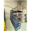 Image 3 : E-Z-Rect 8ft / 100" Industrial Heavy Duty Shelf - Two 50" Sections with top spacers